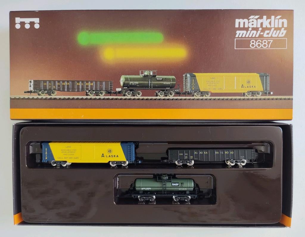 MÄRKLIN Z 8687 Alaska wagenset, Ophalen of Verzenden, Zo goed als nieuw, Wagon, Märklin