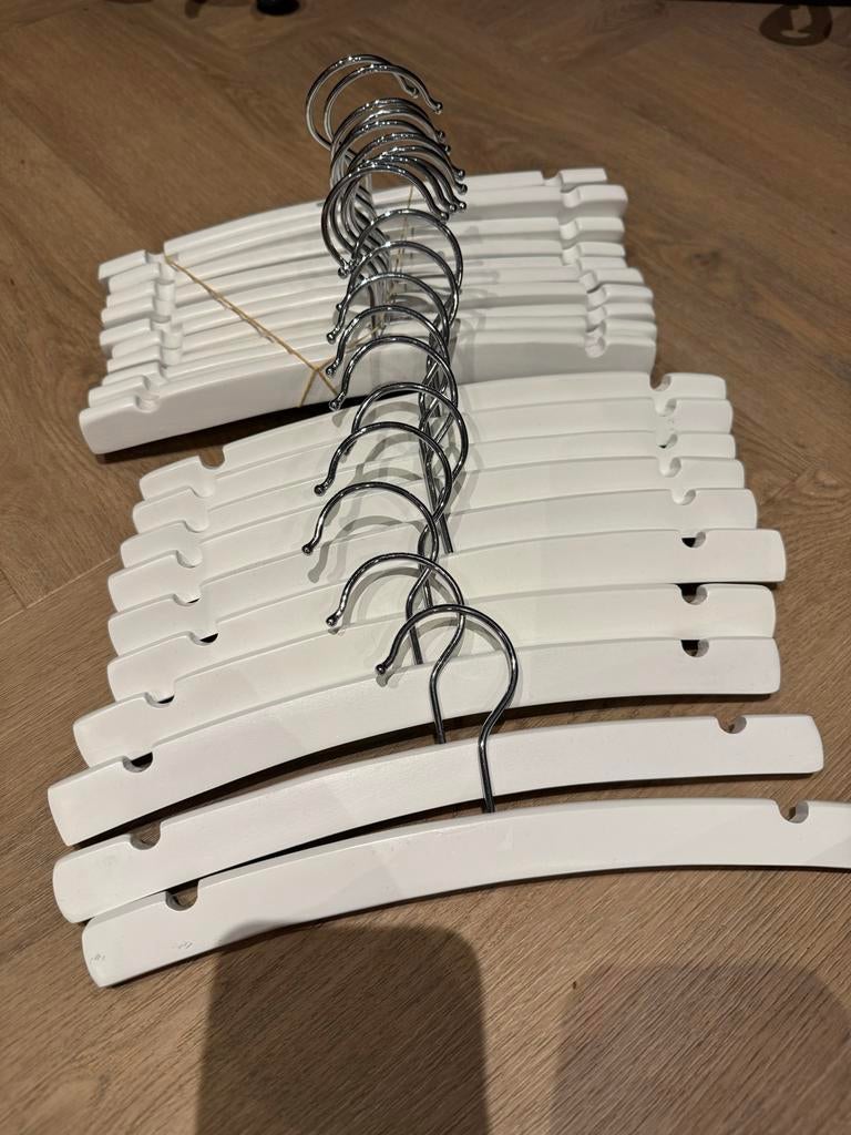 Houten kledinghangers baby Prenatal - Wit (20 stuks), Kleding | Dames, Kledinghangers, Ophalen of Verzenden, Gebruikt, Hout, Kinderen