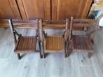 vintage houten kleuterstoeltjes. houten klapstoeltjes, Ophalen, Gebruikt, Stoel(en)