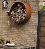 Cortenstaal houtopslag 75cm x 27cm, Ophalen, Gebruikt