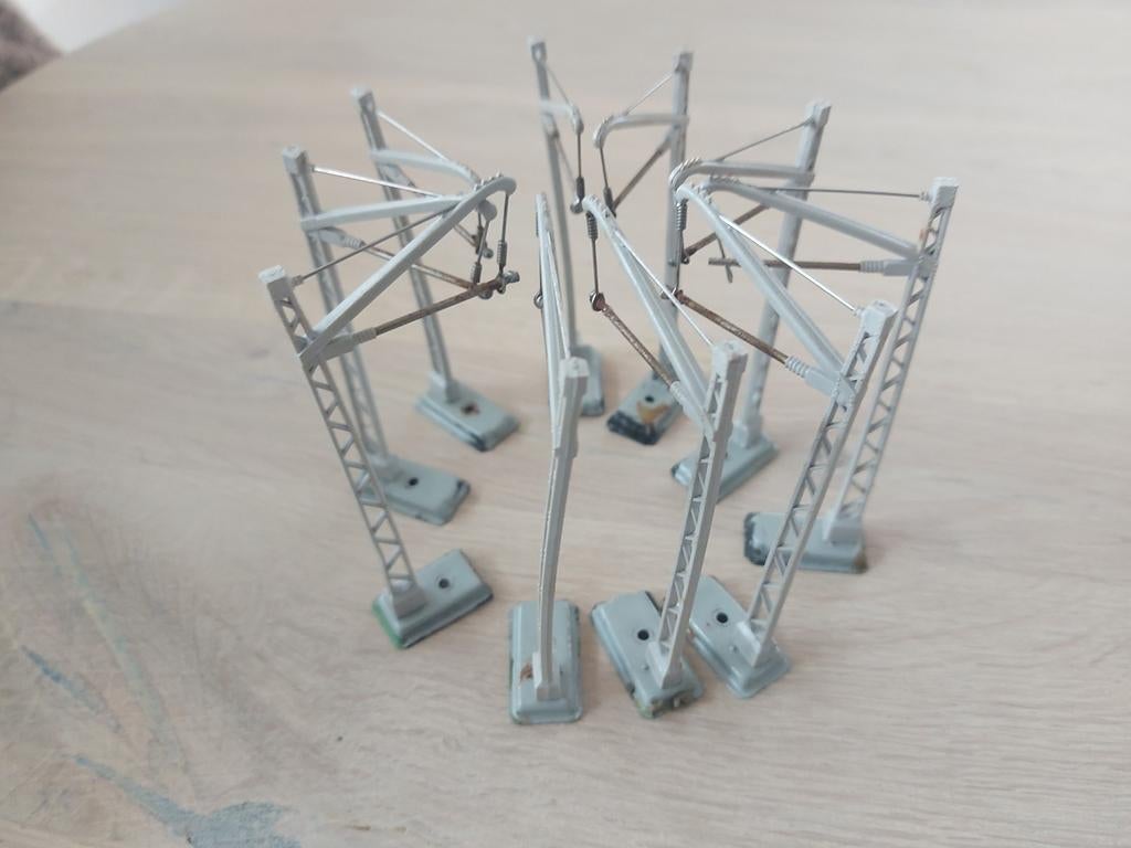 10 Märklin bovenleidingsportalen artnr 7009, Hobby en Vrije tijd, Modeltreinen | H0, Wisselstroom, Wagon, Ophalen of Verzenden