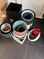 Gratis bloempotten, Ophalen, Gebruikt, Rond, Aardewerk