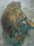 Olieverf ,leeuw., Ophalen