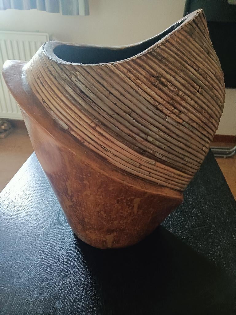 Vaas, Huis en Inrichting, Woonaccessoires | Vazen, Overige materialen, Gebruikt, Overige kleuren, Ophalen of Verzenden