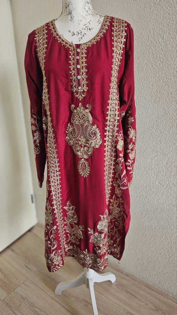 Salwaar Kameez 3 delig in nieuw staat, Kleding | Dames, Gelegenheidskleding, Overige typen, Maat 42/44 (L), Ophalen of Verzenden