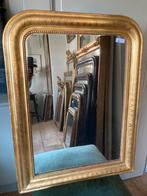 Antieke franse Louis Philippespiegel bladgoudverguld, Ophalen, Rechthoekig
