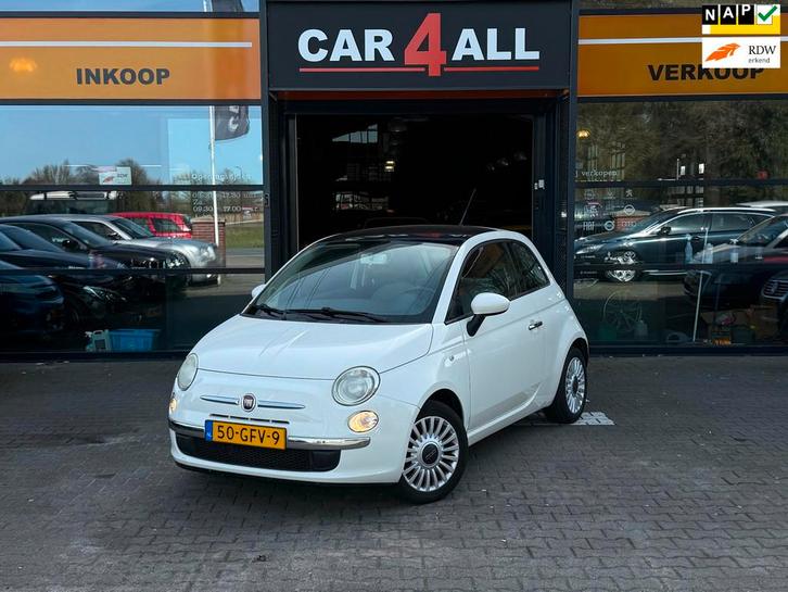 Fiat 500 1.2 Lounge PANODAK/LMVELGEN/AIRCO/NETTE AUTO/RIJDT, Auto's, Fiat, Bedrijf, Te koop, ABS, Airbags, Airconditioning, Centrale vergrendeling