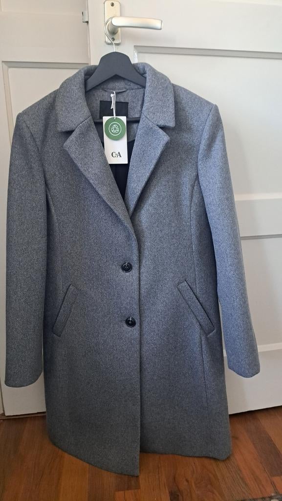 Nieuwe C&A Grijze Wollen Jas - Look Jas Maat 40, Kleding | Dames, Jassen | Winter, Nieuw, Grijs, C&A, Ophalen