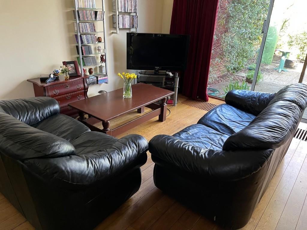 Bankenset 5-zits, Huis en Inrichting, Banken | Bankstellen, Ophalen, Gebruikt, Klassiek, 150 tot 200 cm