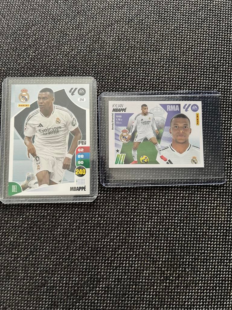 2x Mbappé Real Madrid Panini Adrenalyn XL & Panini Este, Hobby en Vrije tijd, Stickers en Plaatjes, Ophalen of Verzenden, Nieuw