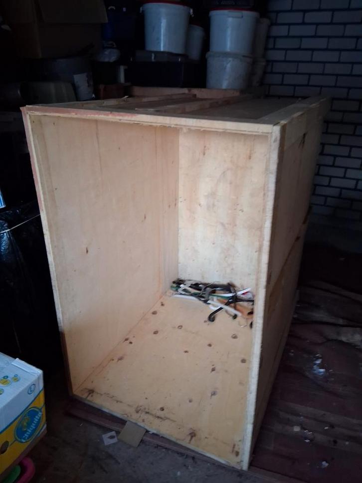 3 stuks houten kisten ...., Doe-het-zelf en Verbouw, Hout en Planken, Pallet, Overige houtsoorten, Minder dan 200 cm, 50 mm of meer