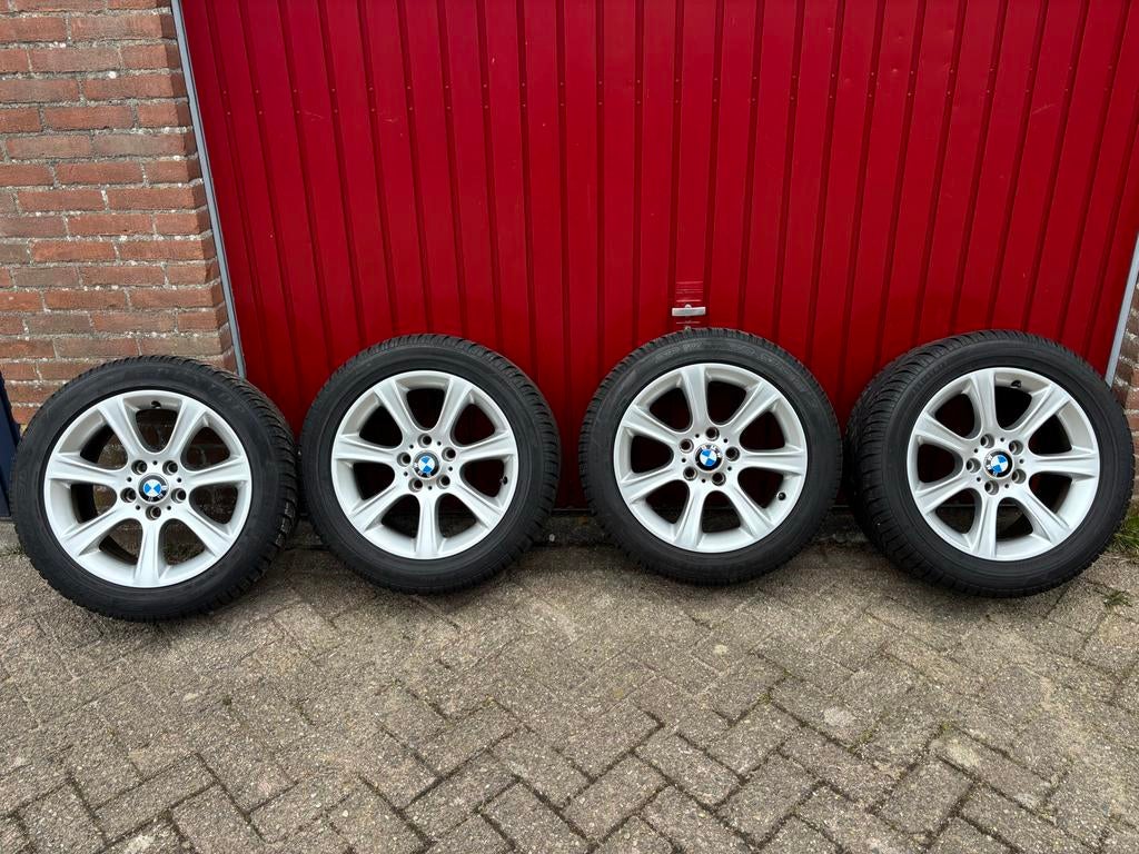 Winterbanden met orginele BMW velgen, Ophalen, Gebruikt, Banden en Velgen, 17 inch