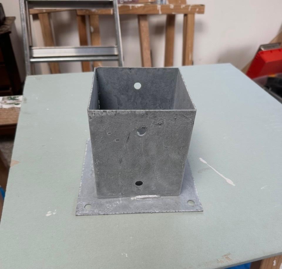 Paalhouder verzinkt 12x12, Ophalen, Nieuw, Minder dan 180 cm, Palen