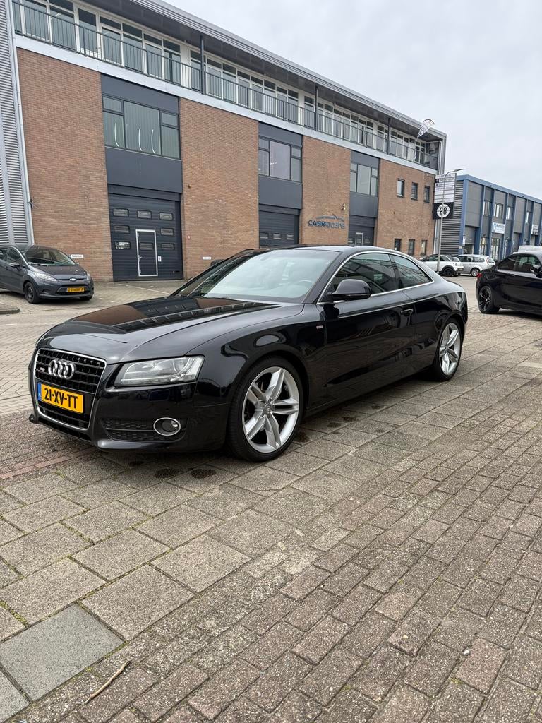 Audi A5 3.2 FSI 195KW Coupe Multitronic 2007 Zwart, Auto's, Audi, Zwart, 4 stoelen, Zwart, 1700 kg