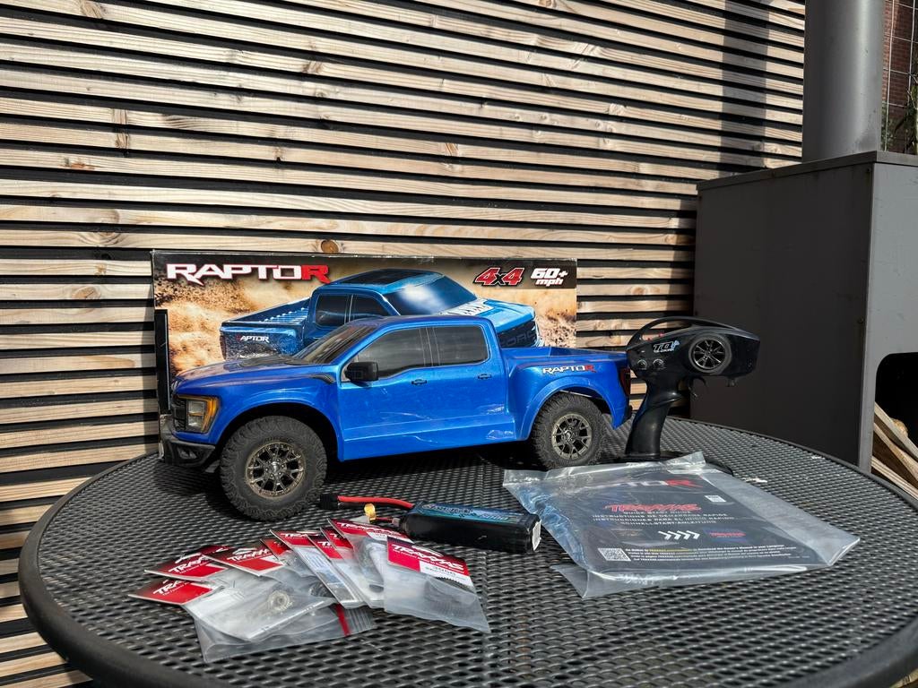 Traxxas Raptor 4x4 VXL met 3S Lipo accu en extra's, Elektro, Auto offroad, Ophalen of Verzenden, Zo goed als nieuw