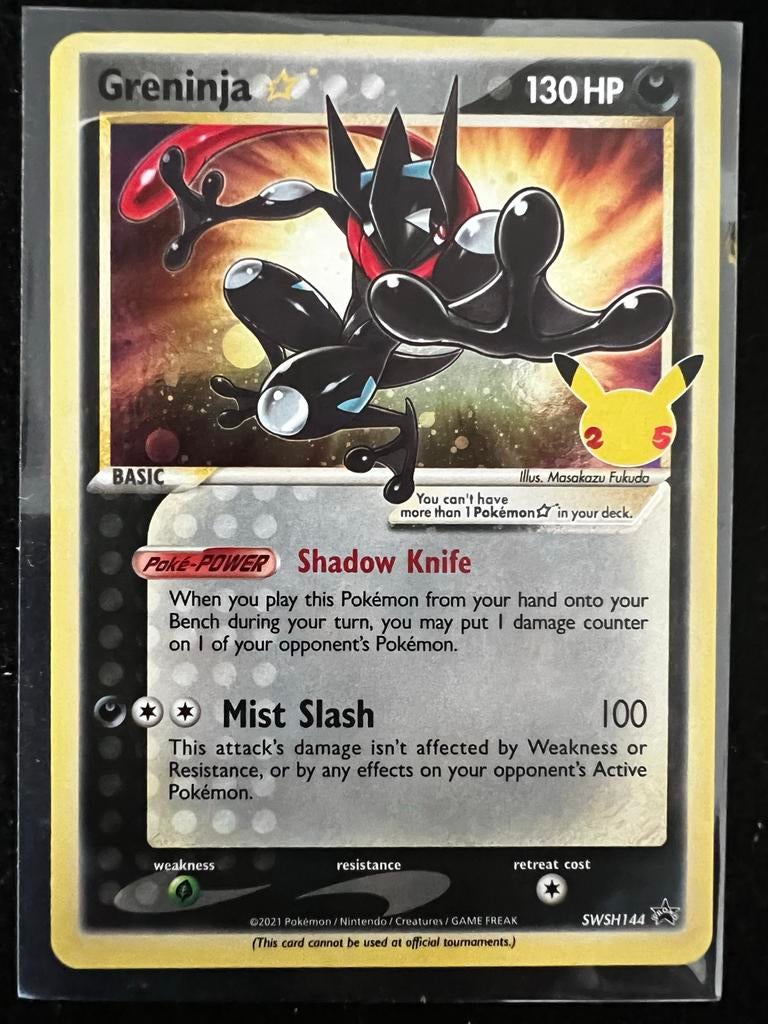 Greninja Gold Star NM Pokémon Kaart SWSH144 Celebrations, Hobby en Vrije tijd, Verzamelkaartspellen | Pokémon, Ophalen of Verzenden