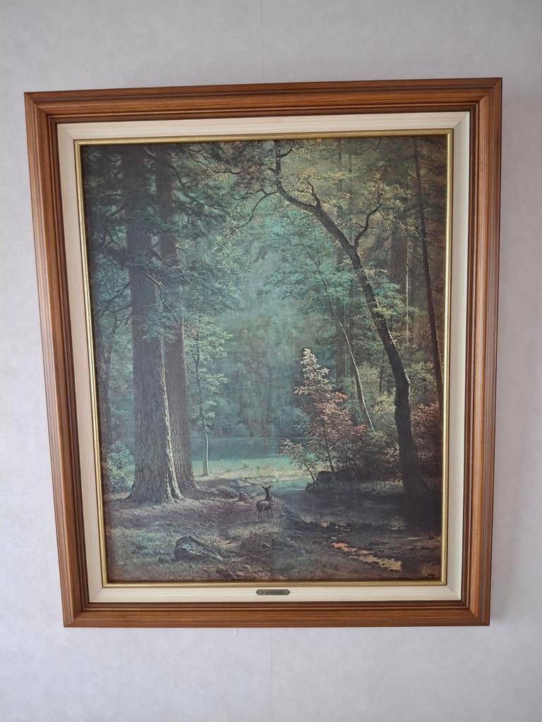 Schilderij  A Bierstadt, Antiek en Kunst, Kunst | Schilderijen | Klassiek, Ophalen