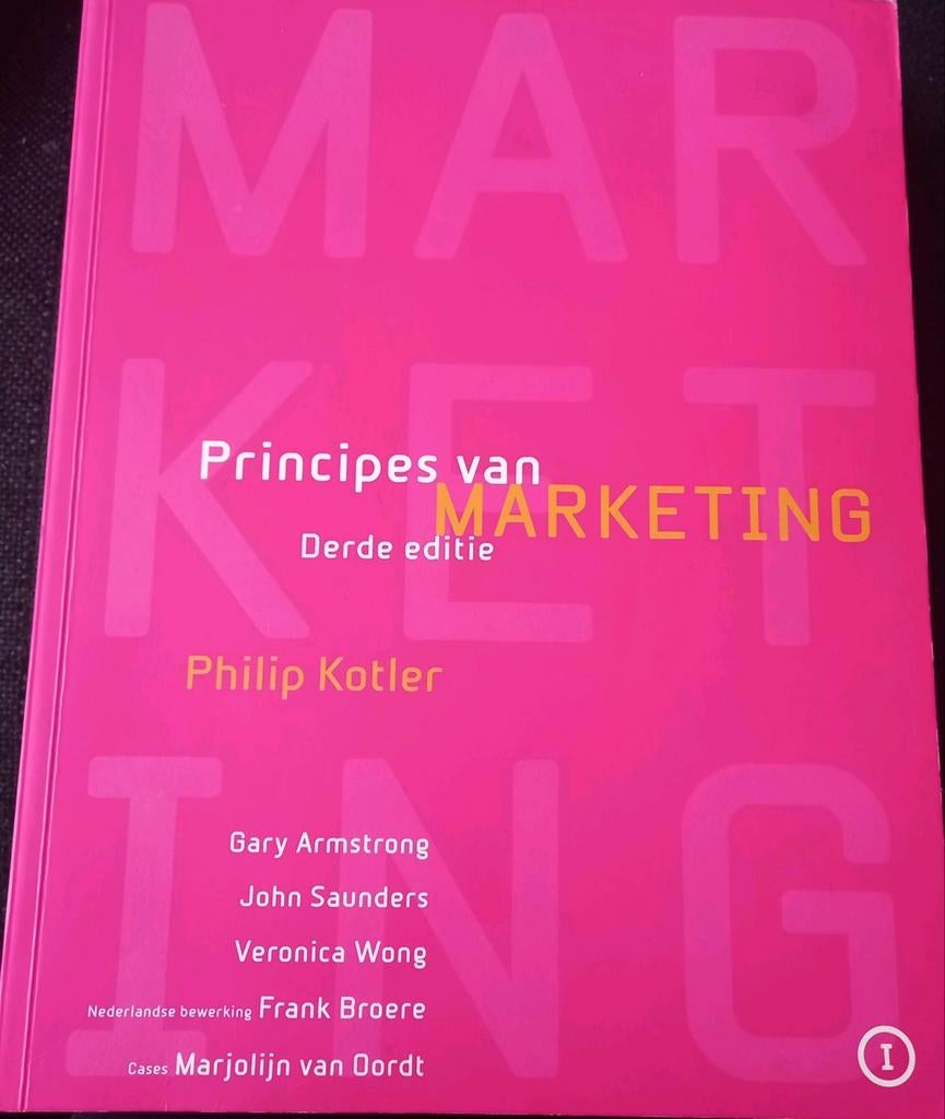 Principes van Marketing - Philip Kotler (3e editie) - Zgan, Boeken, Studieboeken en Cursussen, Ophalen, Beta, Zo goed als nieuw