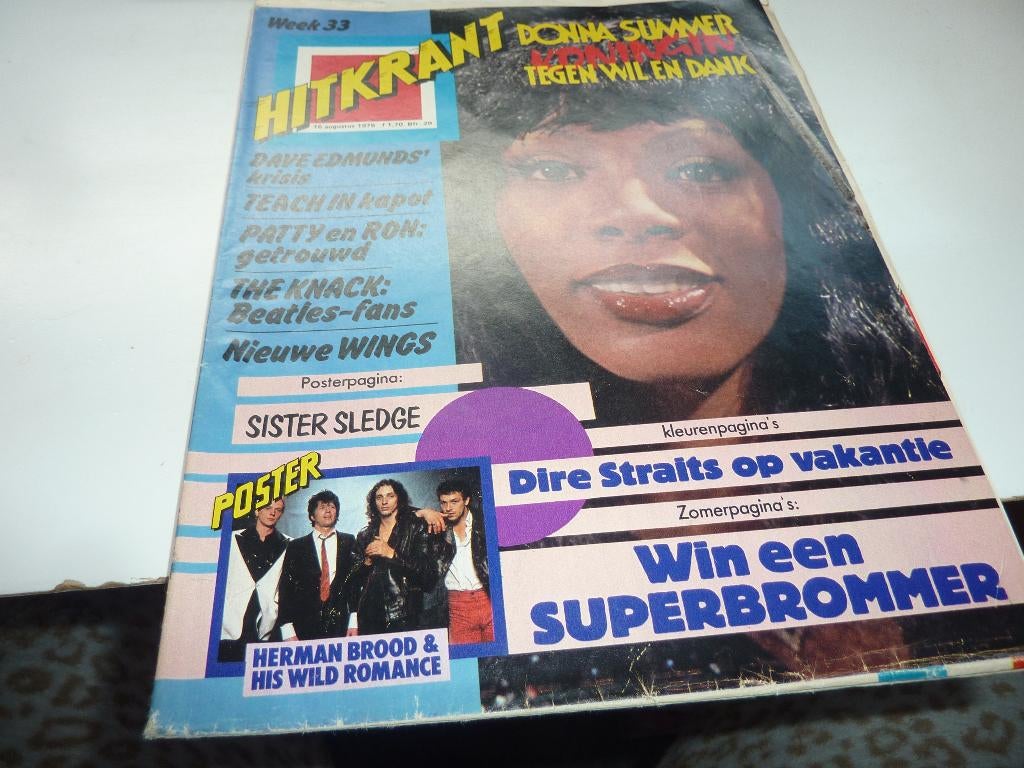HITKRANT NR 33 1979-DONNA SUMMER-DIRE STRAITS-H BROOD-LUV, Verzamelen, Verzenden, 1960 tot 1980, Tijdschrift