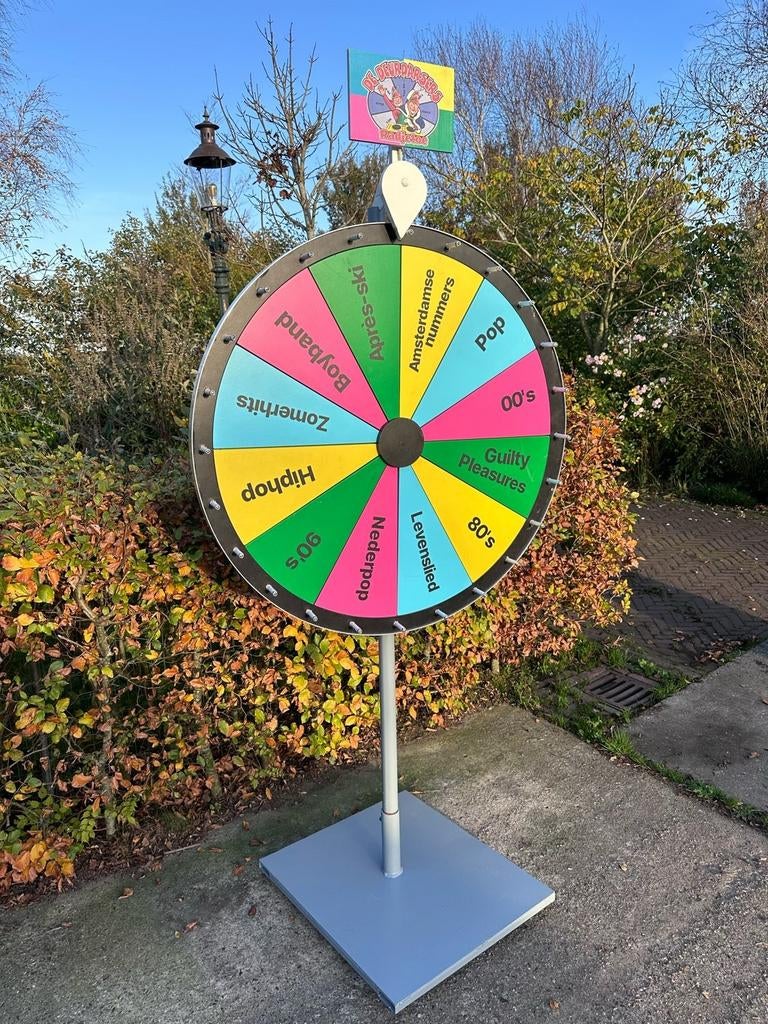 Muziekrad met 20 muziekstijlen - TE HUUR, Ophalen, Zo goed als nieuw, Overige