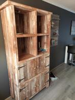 Steigerhouten wandkast en steigerhouten dressoi, Ophalen of Verzenden, Gebruikt, Overige materialen
