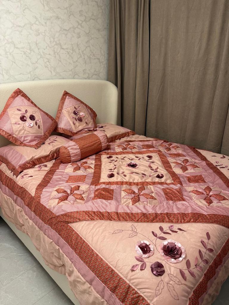 Vania Dekbedovertrekset sprei Roze Bloeme Tweepersoons nieuw, Dekbedovertrek, Tweepersoons, Ophalen of Verzenden, Zo goed als nieuw