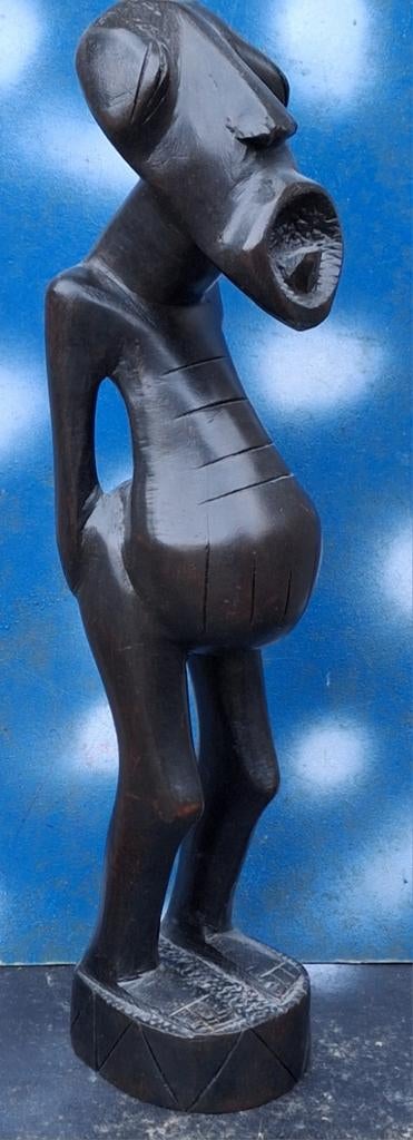 MURSI. FERTILITY fetisj. Woodcarving. Hardwood. 41 cm., Ophalen