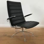 Fritz Hansen SAS chair dames fauteuil stoel 3839 zwart leer, Gebruikt, Ophalen of Verzenden, Nvt, Nvt