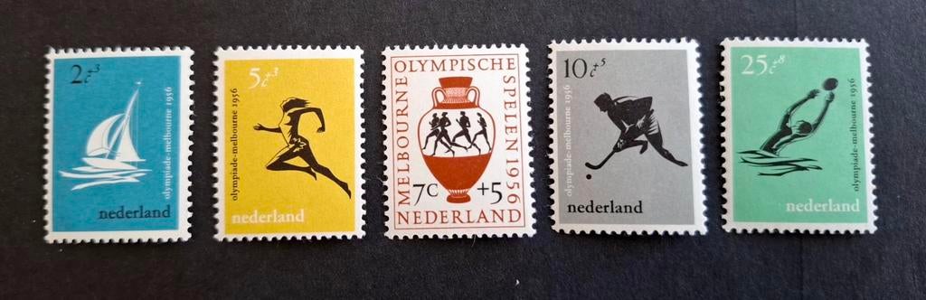 Nederland 1956 nvph 676-680 Olympische spelen Melbourne, Postzegels en Munten, Postzegels | Nederland, Ophalen of Verzenden, Postfris
