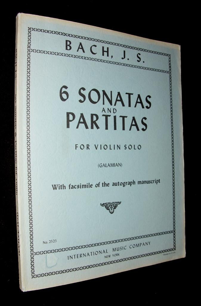 J.S. Bach - 6 Sonatas And Partitas For Violin Solo (Galamian, Gebruikt, Klassiek, Ophalen of Verzenden, Viool of Altviool
