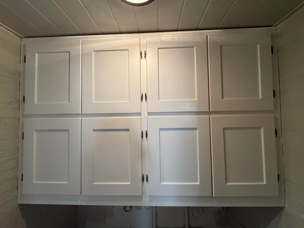 Witte Kastenwand met Opbergruimte, Ophalen, Gebruikt