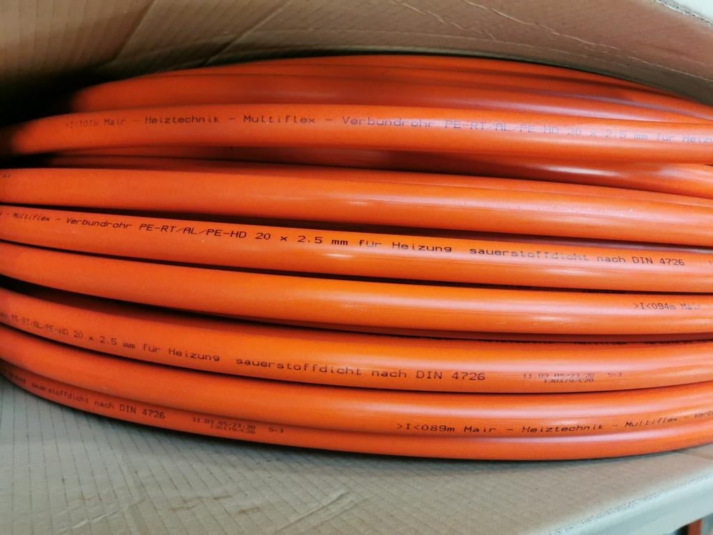 Vloerverwarmingsbuis 20mm 3x100m, Doe-het-zelf en Verbouw, Buizen en Afvoer, Ophalen, Overige materialen, 6 meter of meer, Nieuw