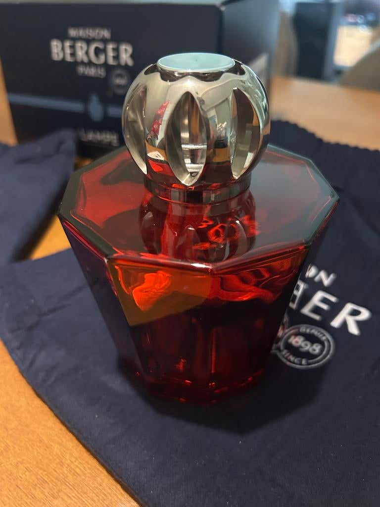 Maison Berger Lampe Berger (rood en blauw), Meerkleurig, Ophalen of Verzenden, Zo goed als nieuw, Modern
