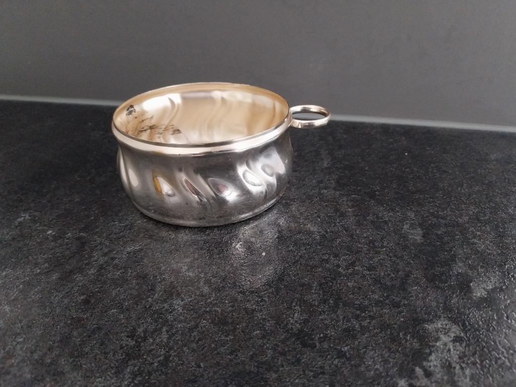 Vintage verzilverde flessen- of kurkenhouder 1950-1970, Ophalen of Verzenden