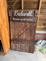 Bedank bord bruiloft, Ophalen, Zo goed als nieuw, Versiering, Geboorte of Huwelijk