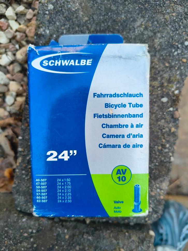Schwalbe MTB Binnenband 24" met Auto Ventiel (AV10), Fietsen en Brommers, Fietsen | Kinderfietsjes, Nieuw, 20 inch of meer, Ophalen of Verzenden
