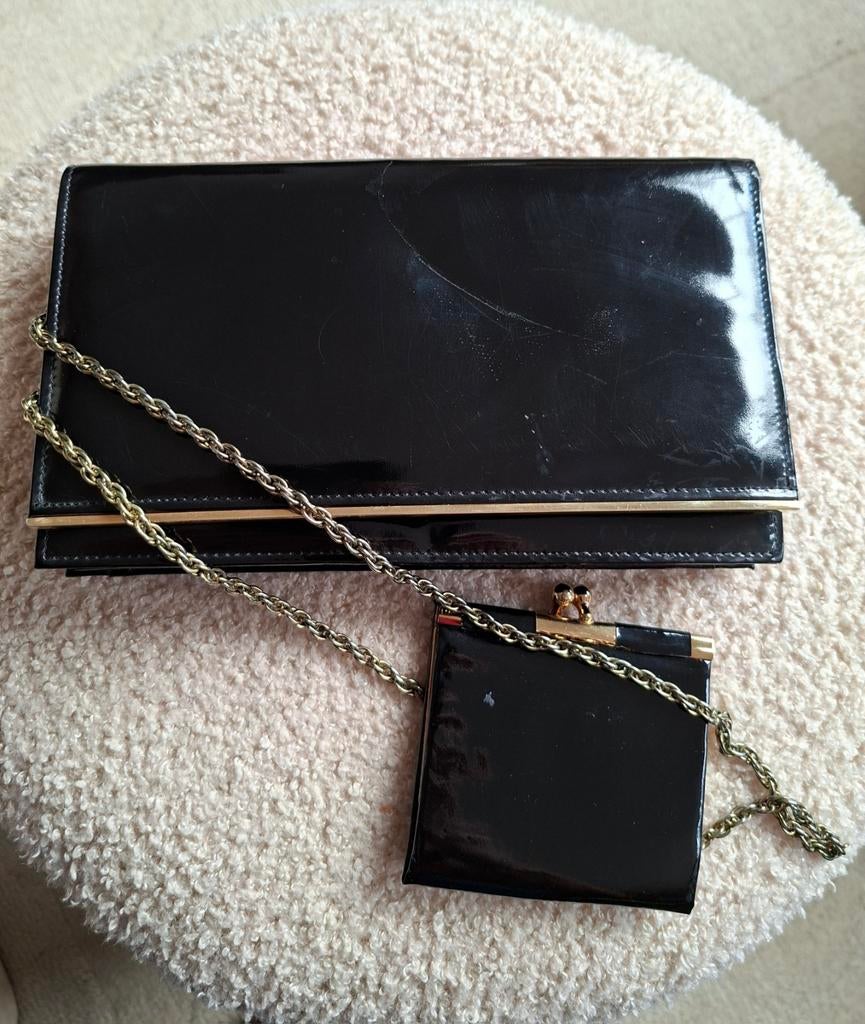 Vintage Bonnier tas uit Zeist met portemonnee, Sieraden, Tassen en Uiterlijk, Tassen | Damestassen, Ophalen of Verzenden, Gebruikt