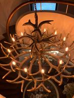 Prachtige gewei kroonluchter, Ophalen, Gebruikt, Landelijk,klassiek,hotel chic