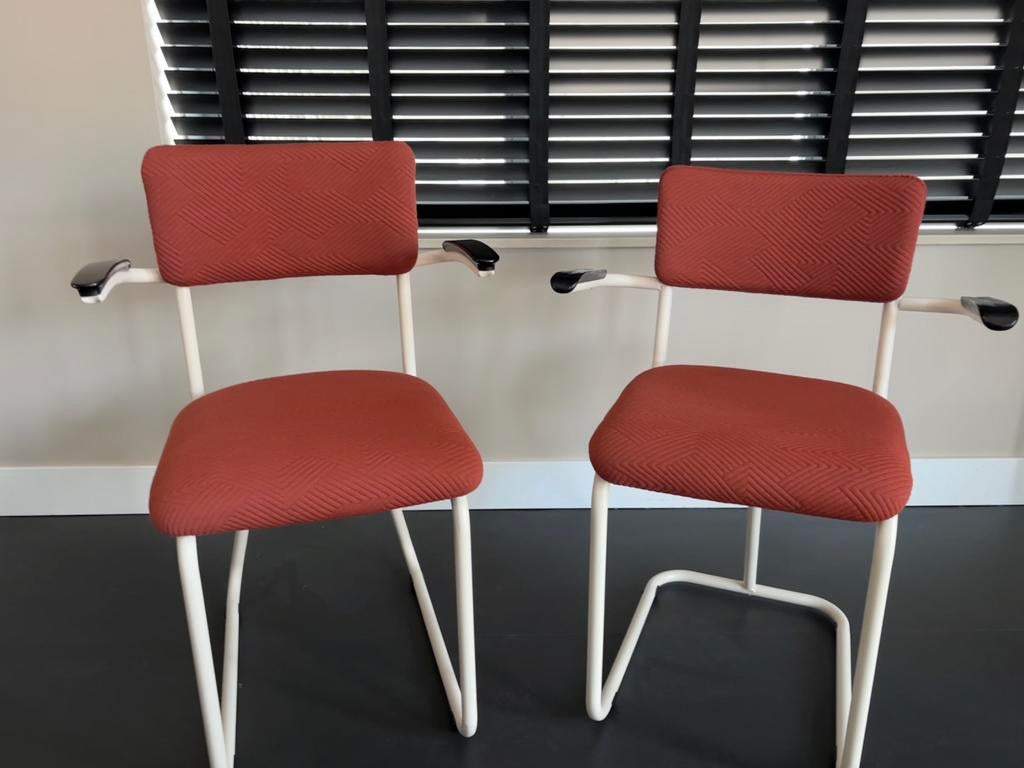 2x buisframestoel midcentury, Ophalen, Zo goed als nieuw, Twee