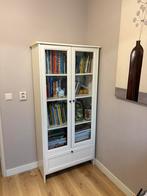 Witte opbergkast met glazen deuren Ikea, Ophalen, Zo goed als nieuw, 25 tot 50 cm, 50 tot 100 cm
