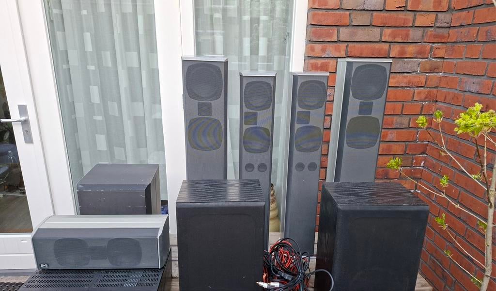 8 BNS speakers Intelligent en E2.2, Audio, Tv en Foto, Luidsprekers, Gebruikt, 60 tot 120 watt, Front, Rear of Stereo speakers