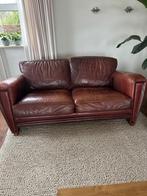 Mol en Geurts Leren Bank - Kasteel bank Stijl, Huis en Inrichting, Banken | Bankstellen, Ophalen, Gebruikt, Tweepersoons, Rechte bank