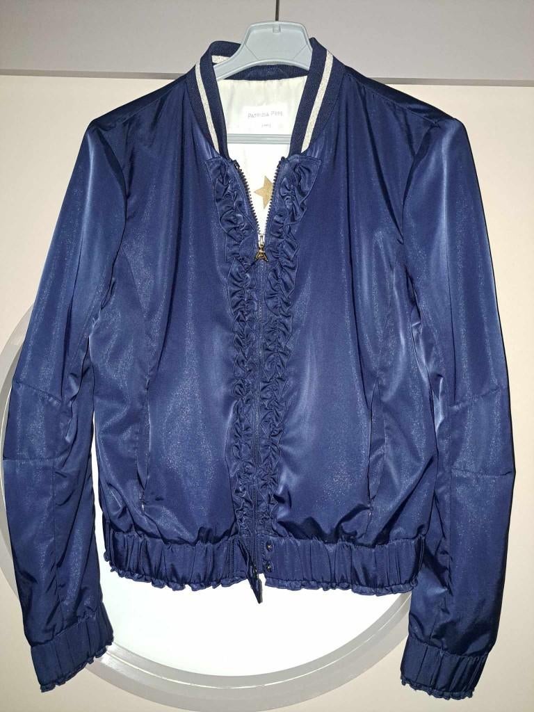 Jasje, sportief, bomberjack, Patrizia Pepe, 40, Kleding | Dames, Maat 38/40 (M), Blauw, Ophalen of Verzenden, Zo goed als nieuw