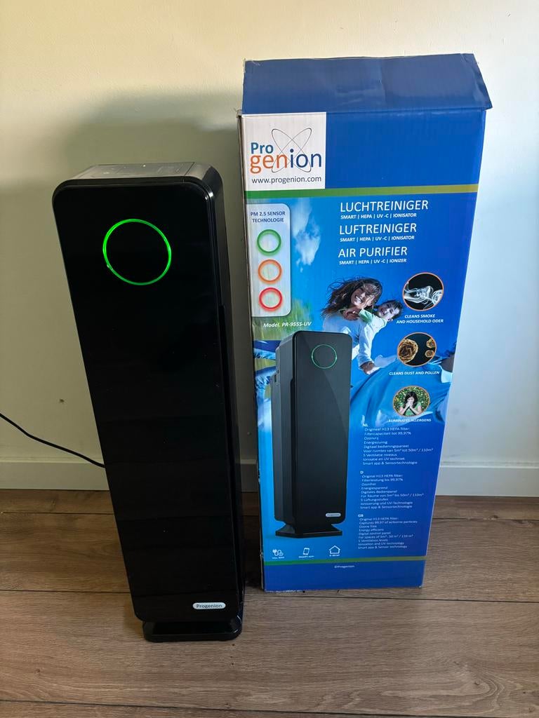 Progenion Luchtreiniger Smart HEPA UV-C Ionisator PR-955S-UV, Ophalen of Verzenden, Nieuw, Luchtreiniger