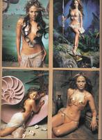 4 stuks  ansichtkaarten met mooie dames  foto model, Verzenden, 1980 tot heden, Ongelopen, Overige thema's