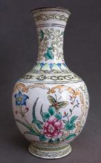 20ste eeuw Famille Rose Cloisonne Chinese Vaas Canton Kanton, Ophalen of Verzenden