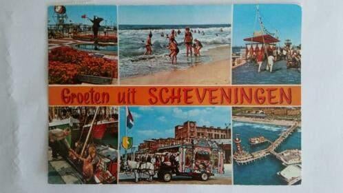 kaart groeten uit scheveningen, Ophalen of Verzenden, 1980 tot heden, Gelopen, Zuid-Holland