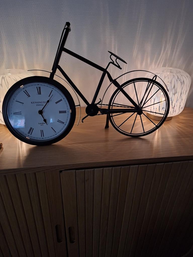 Fiets klok, Huis en Inrichting, Woonaccessoires | Klokken, Ophalen of Verzenden, Wandklok