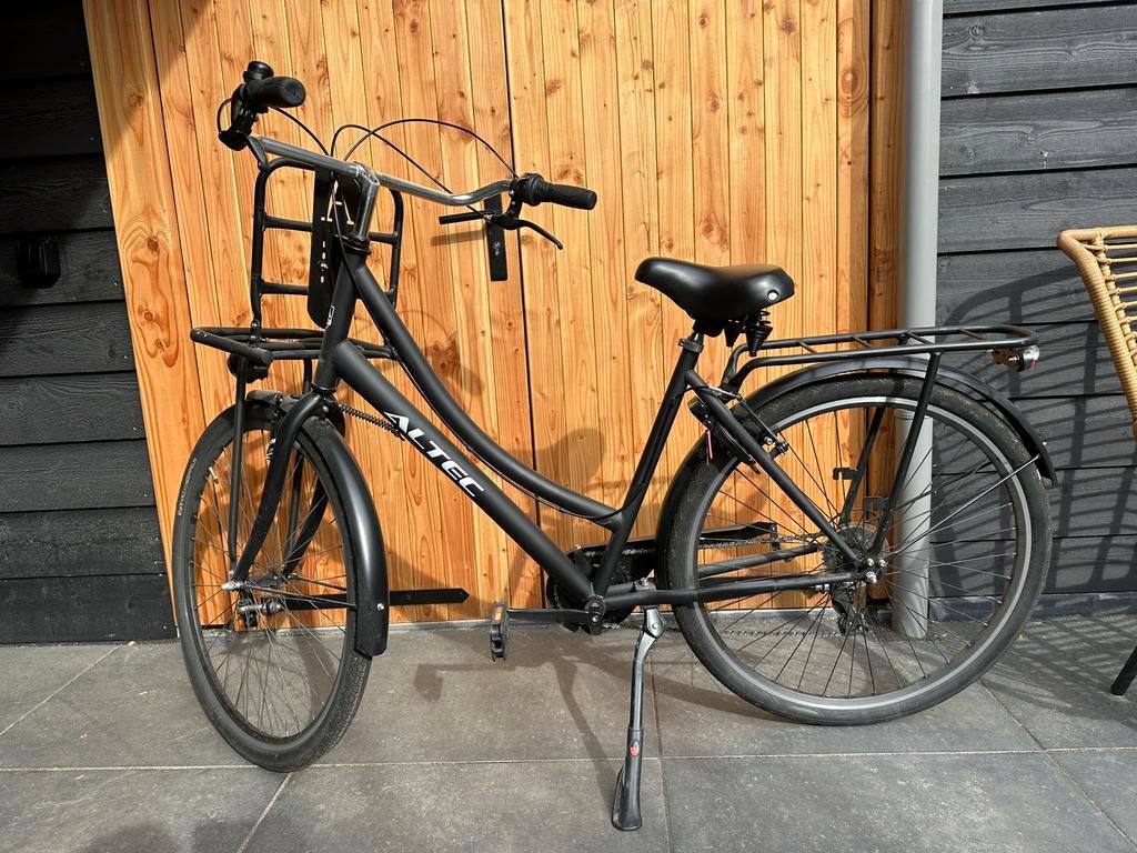 Altec Berlijn tranporter | mat zwart | framemaat 53cm, Fietsen en Brommers, Fietsen | Dames | Omafietsen, 53 tot 56 cm, Ophalen