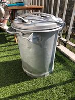 Zinken vuilnisemmer, Ophalen of Verzenden, Zo goed als nieuw, Minder dan 50 cm